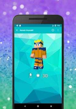 مجموعة أنيمي و Ninja Skins لماين كرافت في 3D 7 تصوير الشاشة