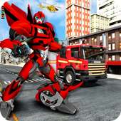 Firefighter Real Robot Transform Firetruck Driving logo
