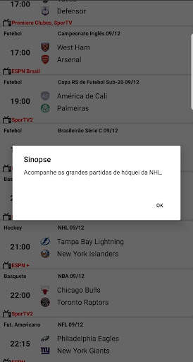 Esportes na TV - Programação screenshot 2