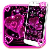 Neon pink heart theme 1.1.2