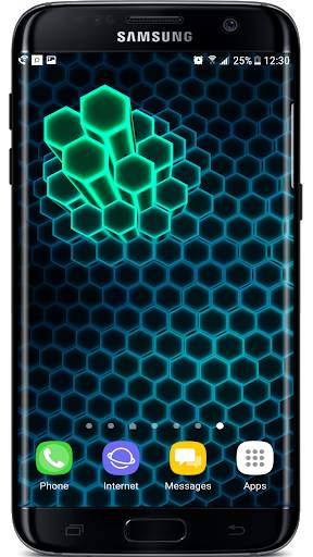 Neon Cells Particles 3D Live Wallpaper screenshot 1