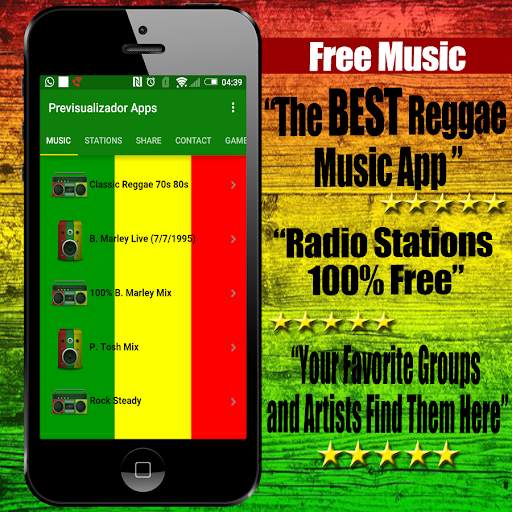 Reggae Music App Radio screenshot 1