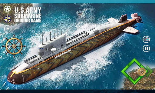 Us Army Submarine Driving Games 2018 screenshot 3