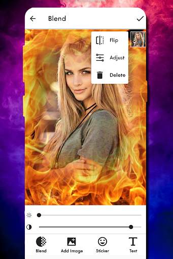 Fire Text Photo Frame скриншот 2
