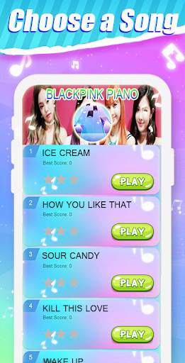 Ice Cream - BLACKPINK Piano Tiles KPOP screenshot 1