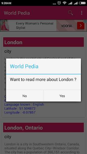 World Pedia screenshot 8