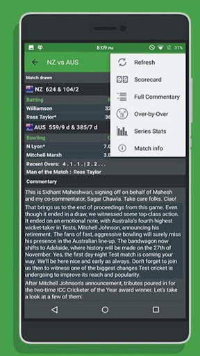 Free Cricket TV for Live Cricket Scores, Matches screenshot 5
