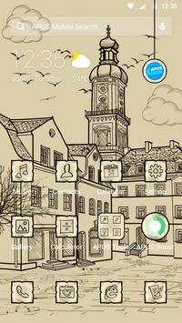 Hand Drawn Street APUS Launcher theme screenshot 1