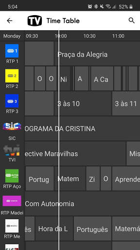 Portugal TV Guide 5 تصوير الشاشة