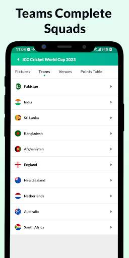 ODI World Cup Live 2023 screenshot 3