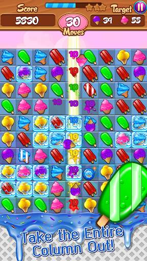 Ice Cream Frozen Mania: Free Match 3 Games Offline screenshot 5
