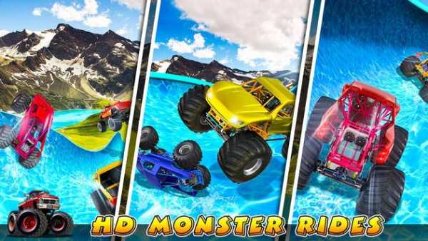 Xtreme Monster Truck Waterslide Race screenshot 8