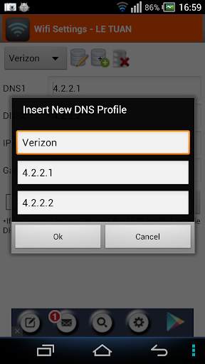 WiFi Settings (dns,ip,gateway) screenshot 5