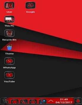 Red launcher theme for win 10 : windows 10 screenshot 3
