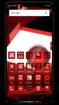 Next Launcher 3D Red Box Theme screenshot 1