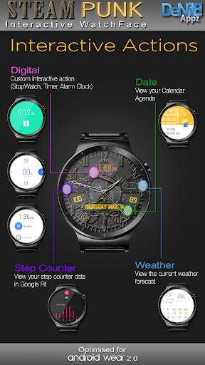 Steam Punk HD Watch Face Widget & Live Wallpaper screenshot 3