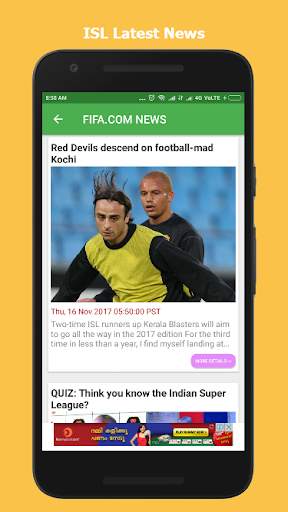 Indian Football Updates - Latest News screenshot 1