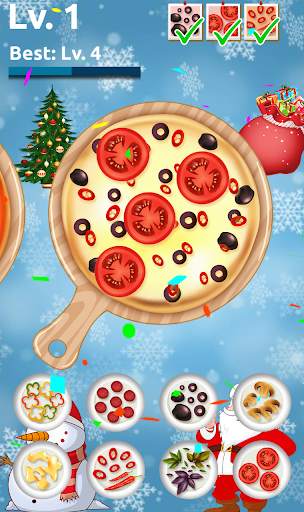 Christmas Pizza Cooking - Pizza Maker Kitchen Game screenshot 4
