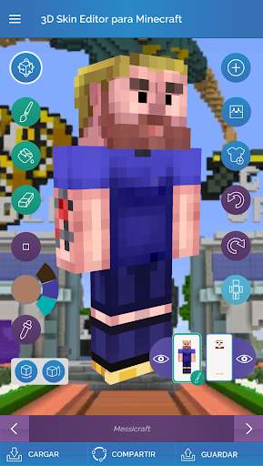 QB9 3D Skin Editor para Minecraft screenshot 1