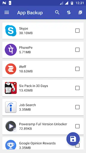 Apk Backup screenshot 1