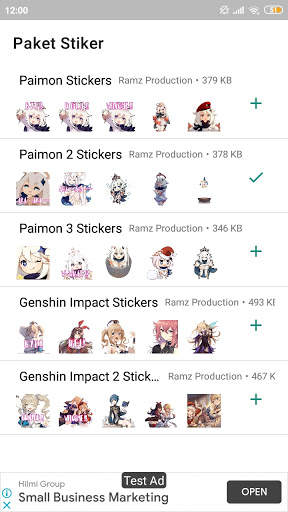 Genshin Impact Sticker For WhatsApp screenshot 1