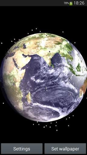 Earth Satellite Live Wallpaper screenshot 1