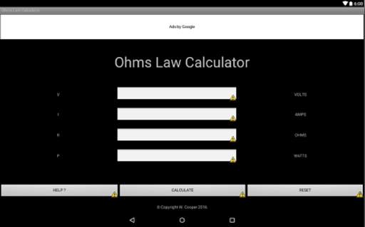 OHM'S LAW CALCULATOR screenshot 4