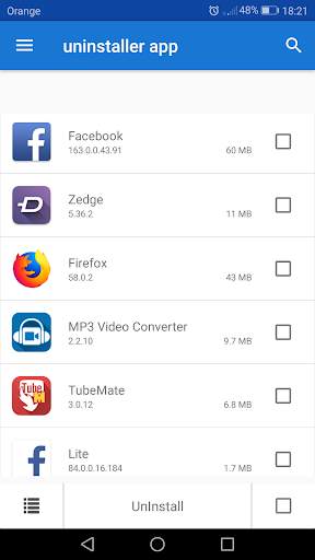 Uninstaller Application for android screenshot 1