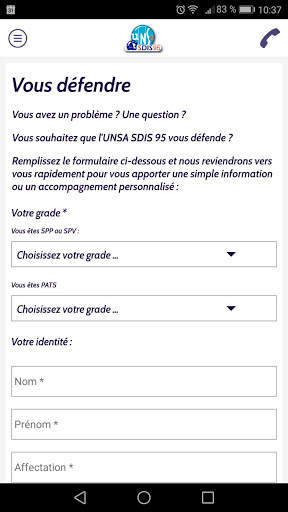 UNSA SDIS 95 screenshot 7