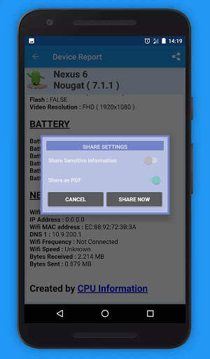 Informasi CPU: Info Perangkat dalam 3D VR screenshot 11