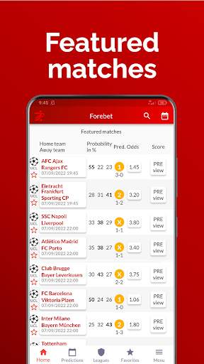 Pronostici calcistici Forebet screenshot 3