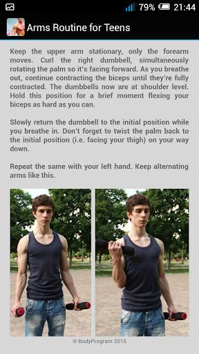 Arms Routine for Teens screenshot 1