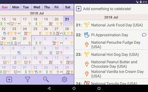 Celebrate! - Fun celebrations calendar скриншот 8