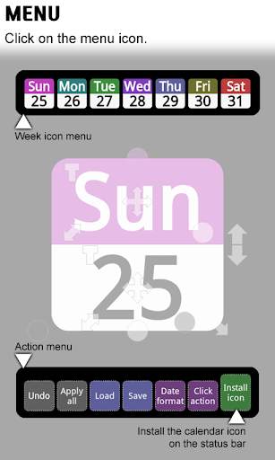 Status bar Calendar screenshot 3