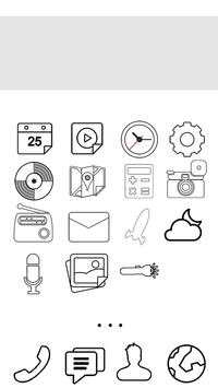 Simple outline launcher theme screenshot 2