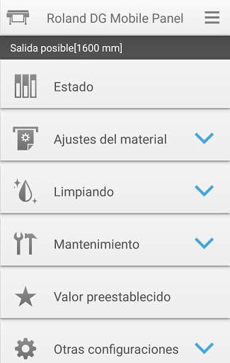 Roland DG Mobile Panel 2 screenshot 2