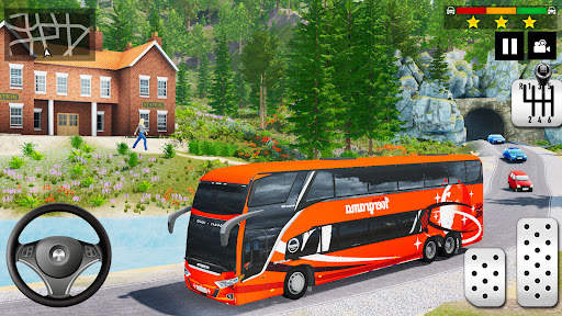 Real City Bus Parking Games 3D screenshot 1