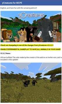 yCreatures Addon for Minecraft PE screenshot 2
