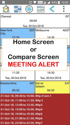 World Time Planner screenshot 3