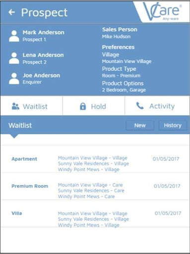 VCare Any-Ware screenshot 1