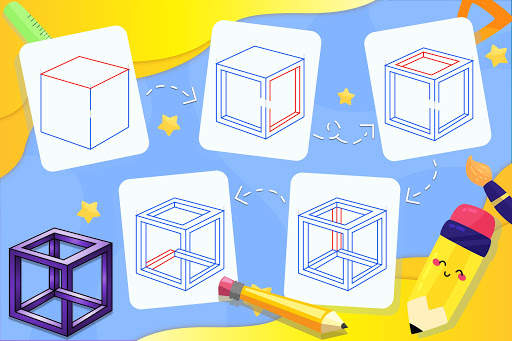 Learn How to Draw 3D Shapes screenshot 2