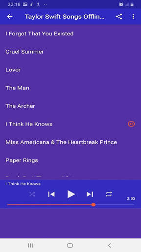 Taylor Swift Songs Offline screenshot 3