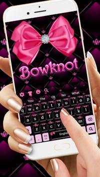 Beautiful Pink Bow Keyboard Theme screenshot 2