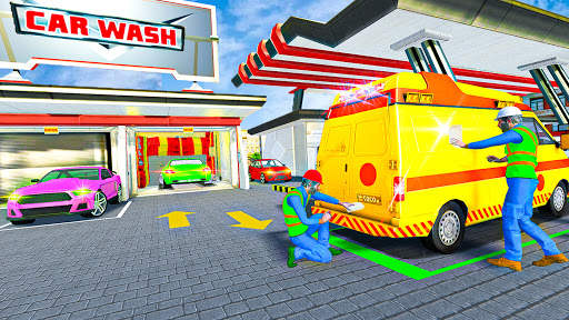 Car Wash Game 3D : Modern Car Garage & Car Service screenshot 3