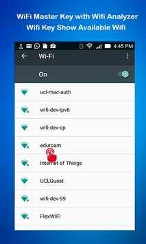 WiFi Analyzer for WiFI Master Key screenshot 1