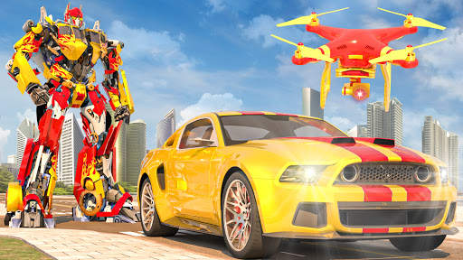 Grand Robot Hero Transform: Drone Car Robot Games screenshot 1
