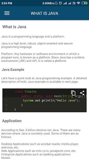 Java Tutorial - Offline screenshot 5