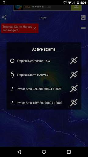 Mapa de vento 🌪 Furacão Tracking screenshot 3