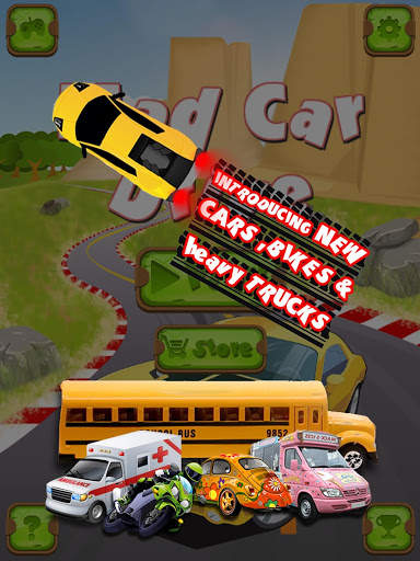 Mad Car Drive 2D: Crazy Driver screenshot 9