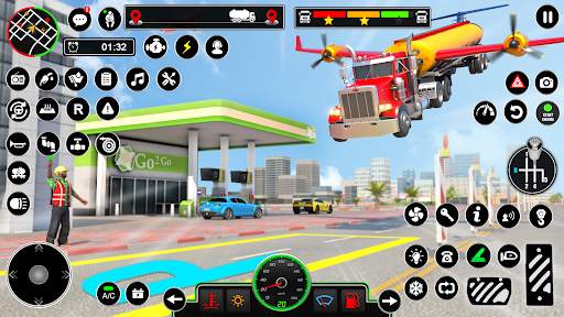 Oil Tanker Flying Truck Games screenshot 3